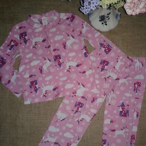 *SOLD* Gymboree Unicorn Fleece PJs